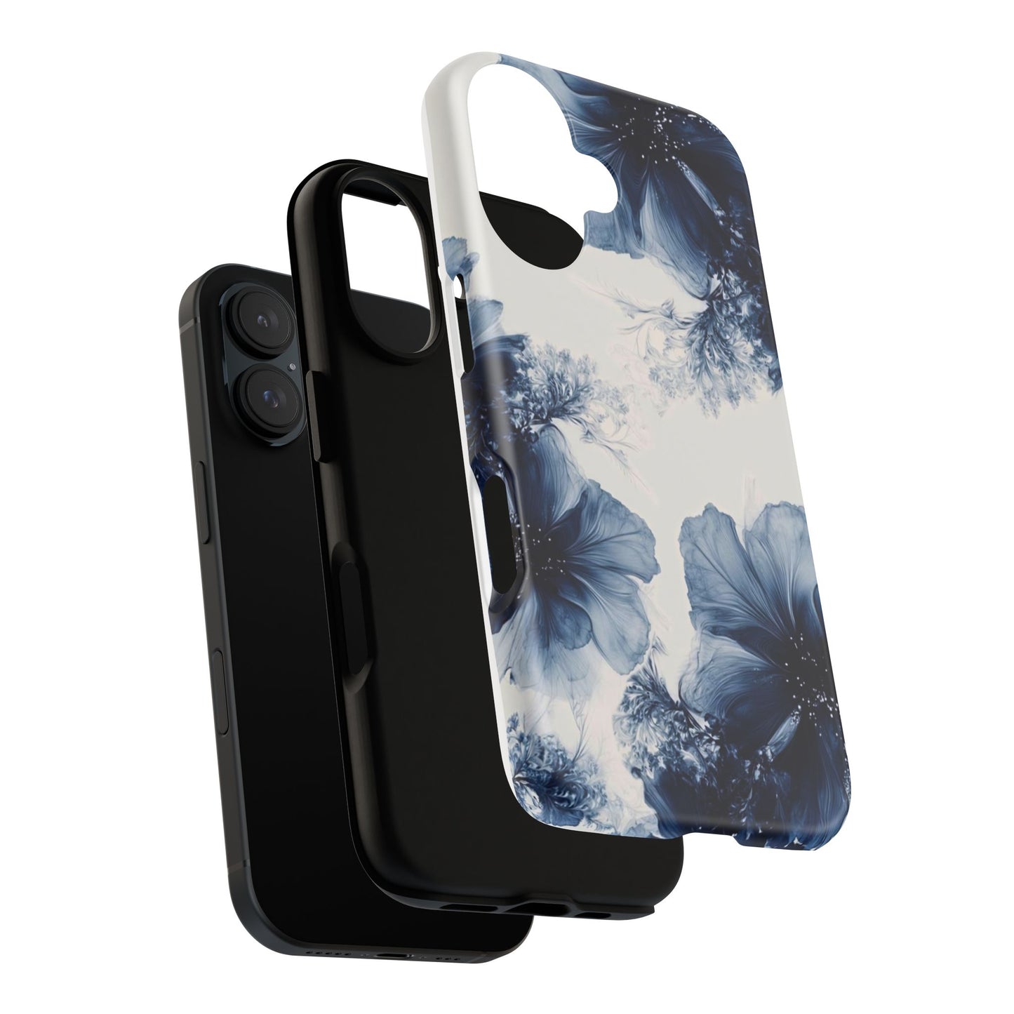 Floral Indigo Tough Phone Case
