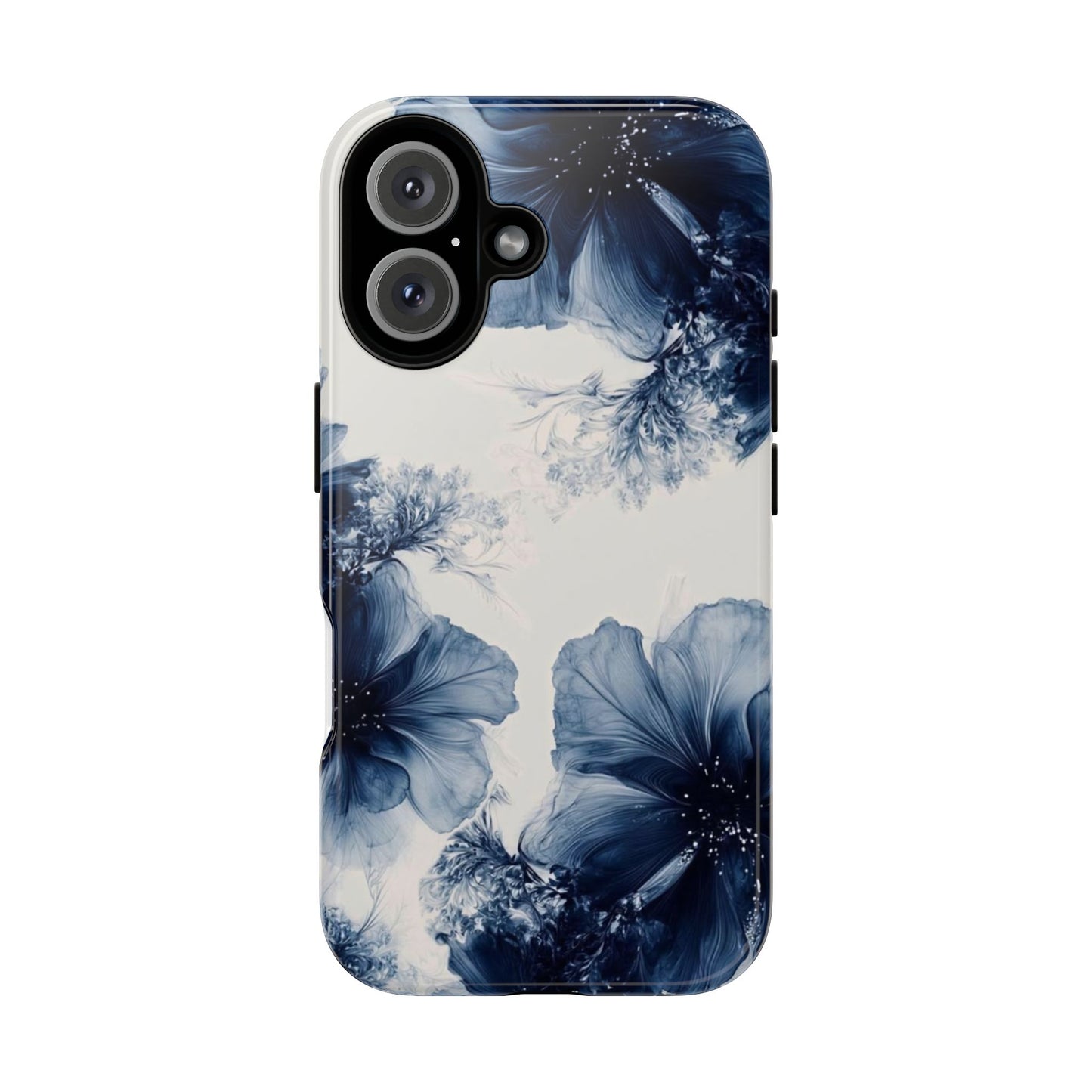 Floral Indigo Tough Phone Case