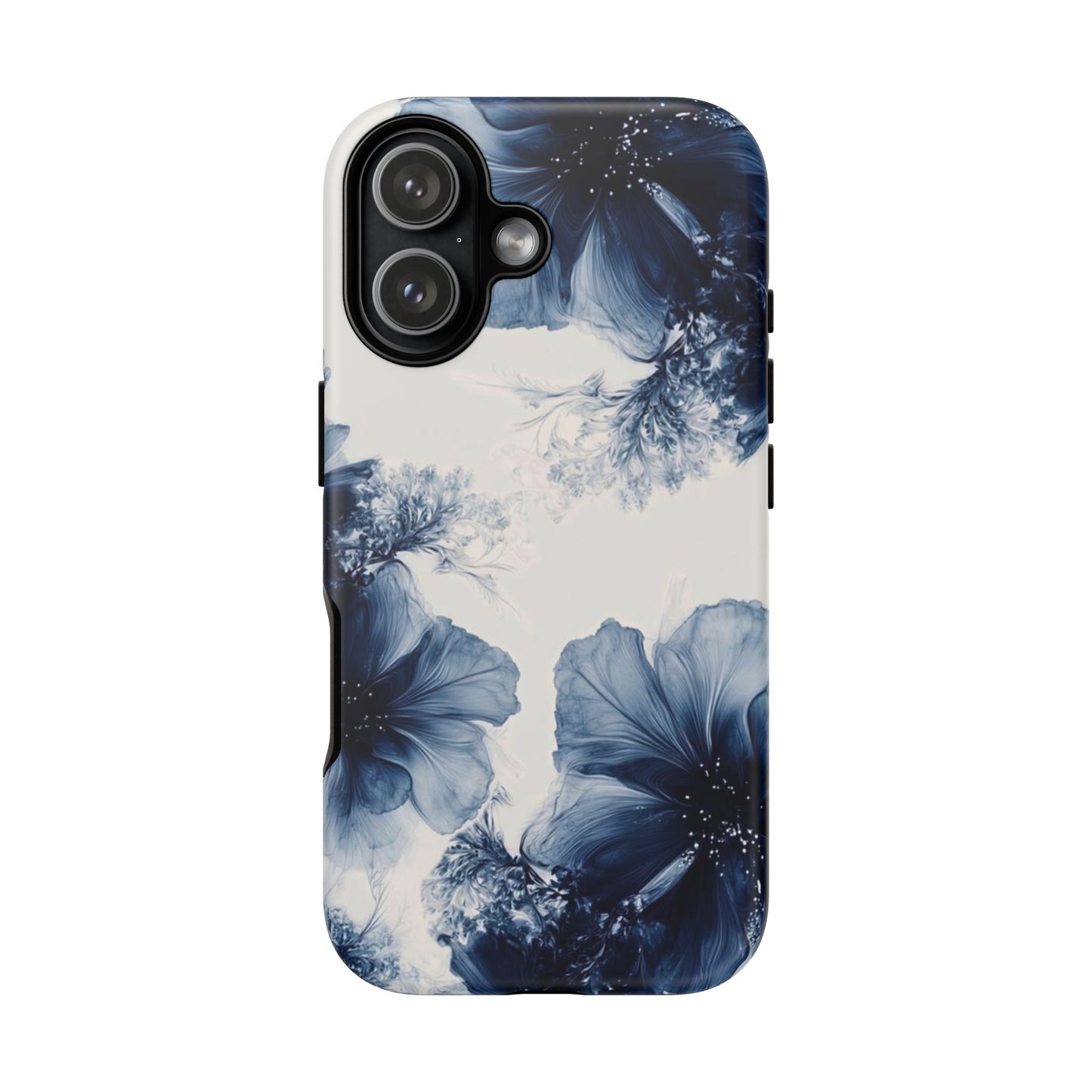 Floral Indigo Tough Phone Case