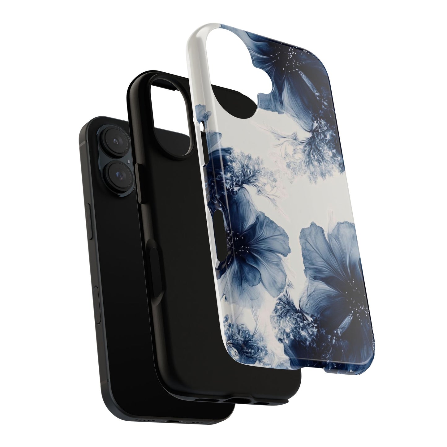 Floral Indigo Tough Phone Case