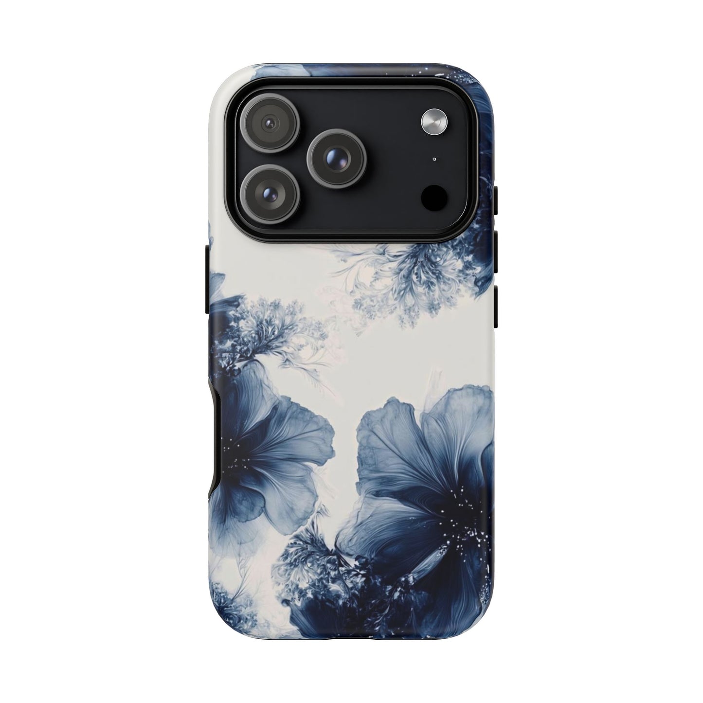 Floral Indigo Tough Phone Case