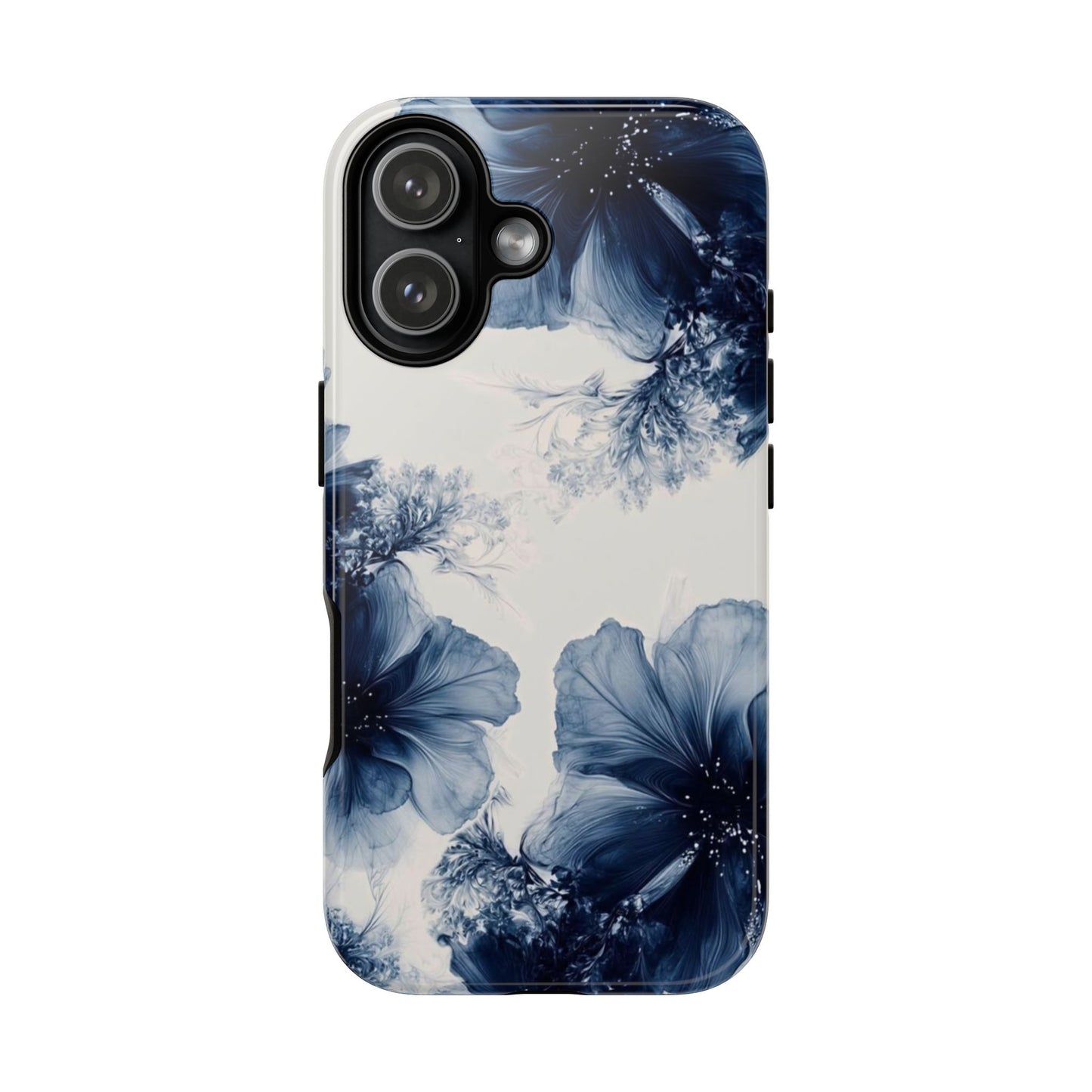 Floral Indigo Tough Phone Case