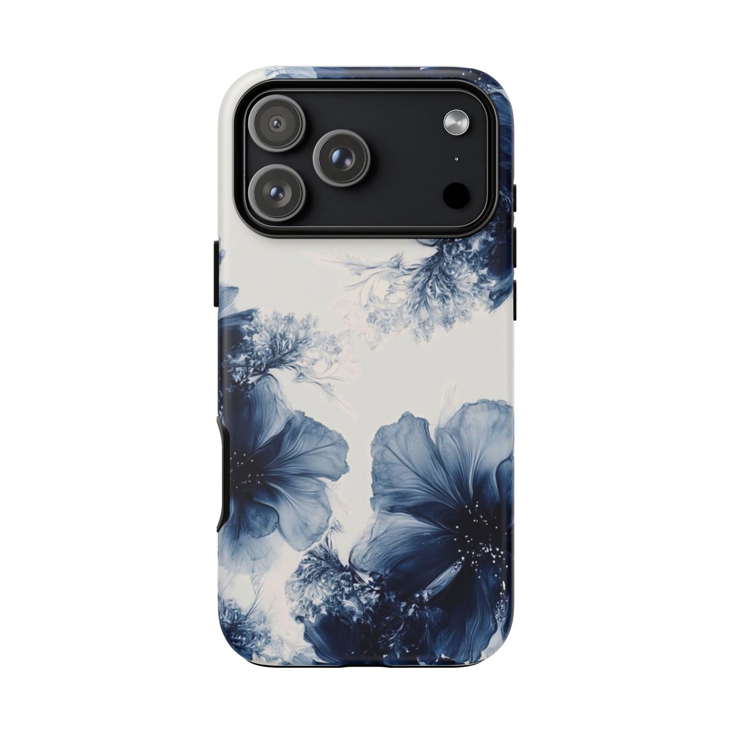 Floral Indigo Tough Phone Case