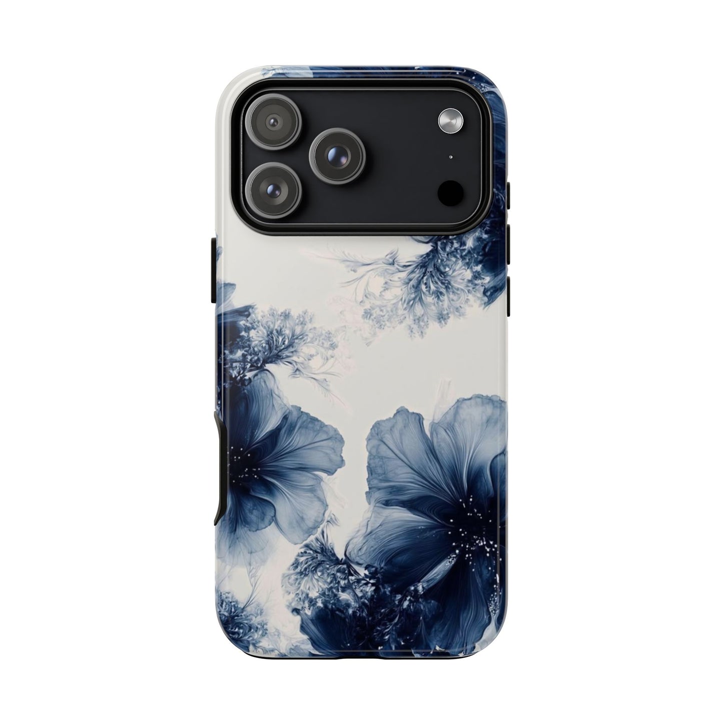 Floral Indigo Tough Phone Case