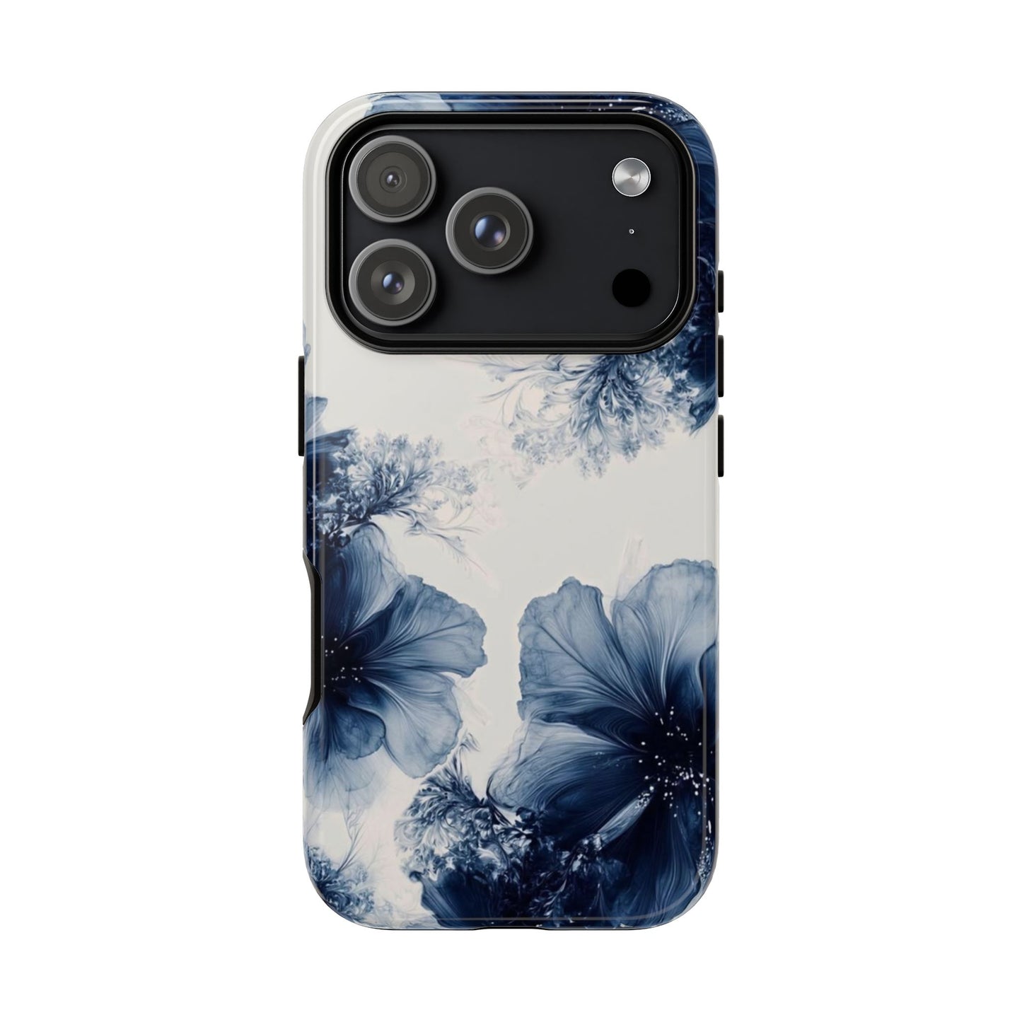 Floral Indigo Tough Phone Case